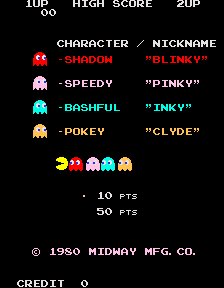 Pacman Start Screen