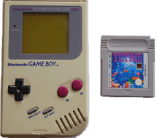 Game Boy mit Tetris-Kartusche